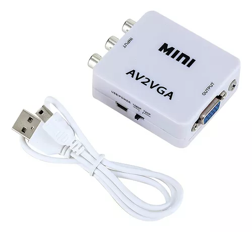 Adaptador Conversor RCA P/ VGA 1080p Full HD