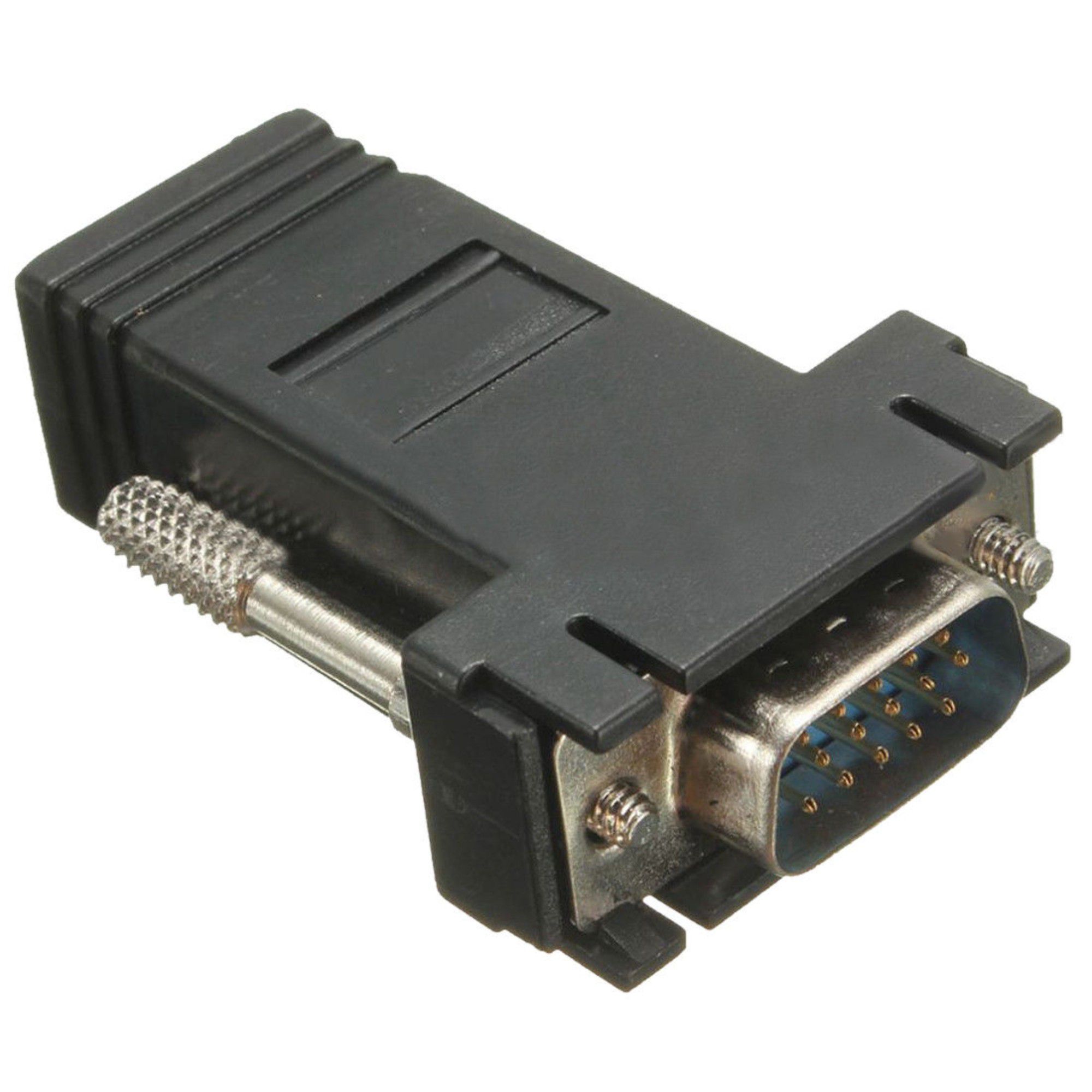Adaptador Extensor Vídeo Vga x RJ45 Cabo Rede 30m 1080p - Imagem 2