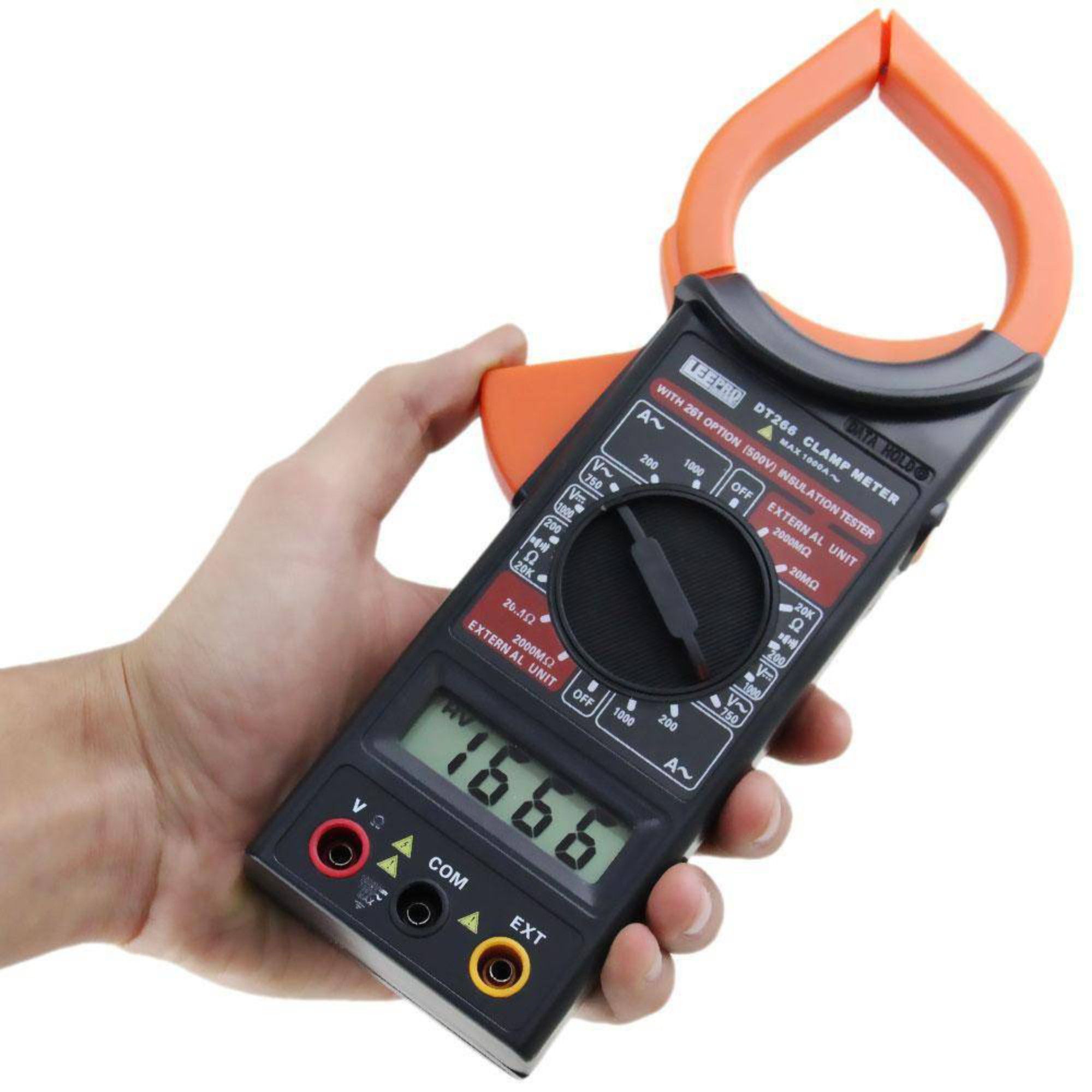 Alicate Amperímetro Digital Profissional 600v Cat. Il Com Bip - Imagem 2