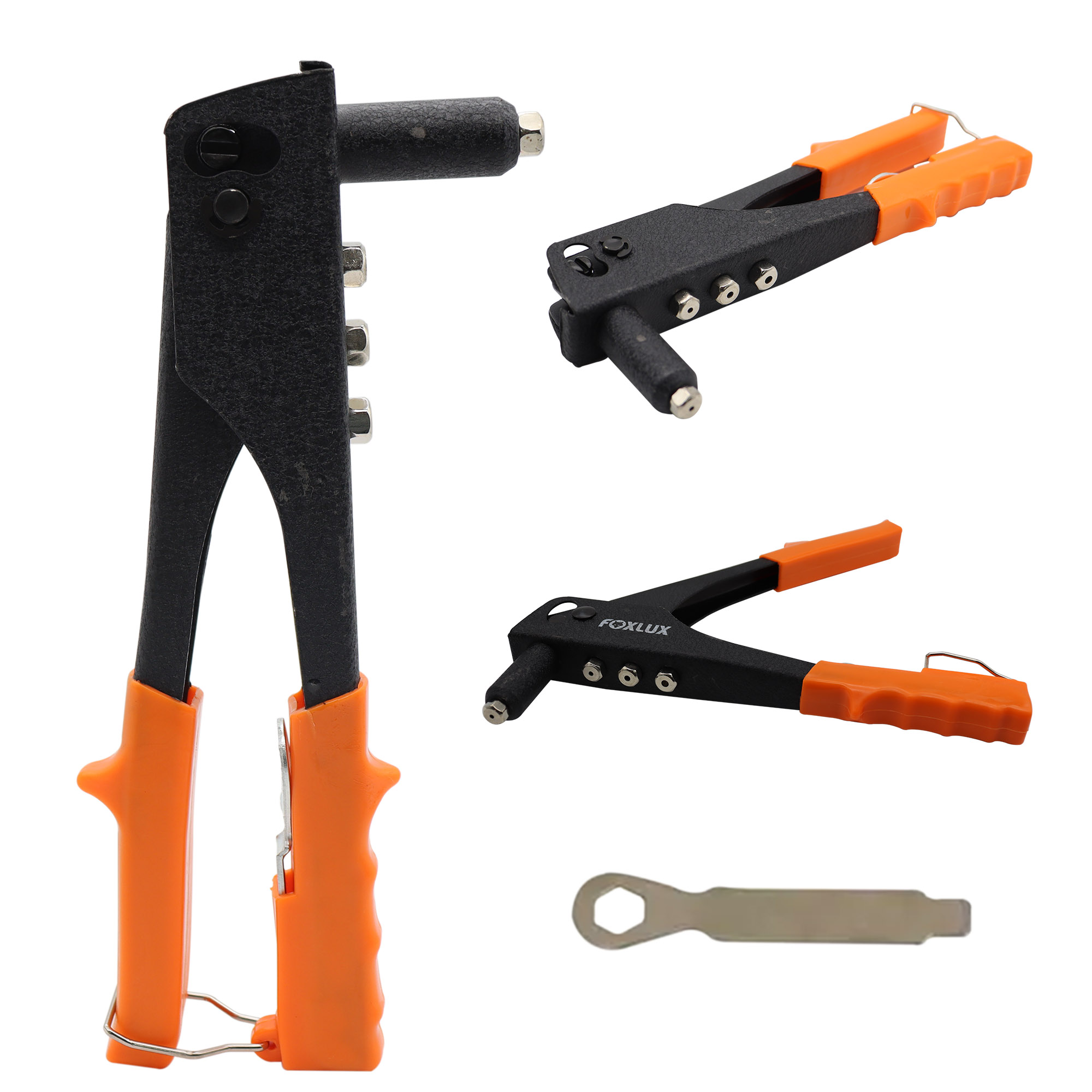 Alicate Rebitador Pop 4 Bicos + Chave Aço - Imagem 4