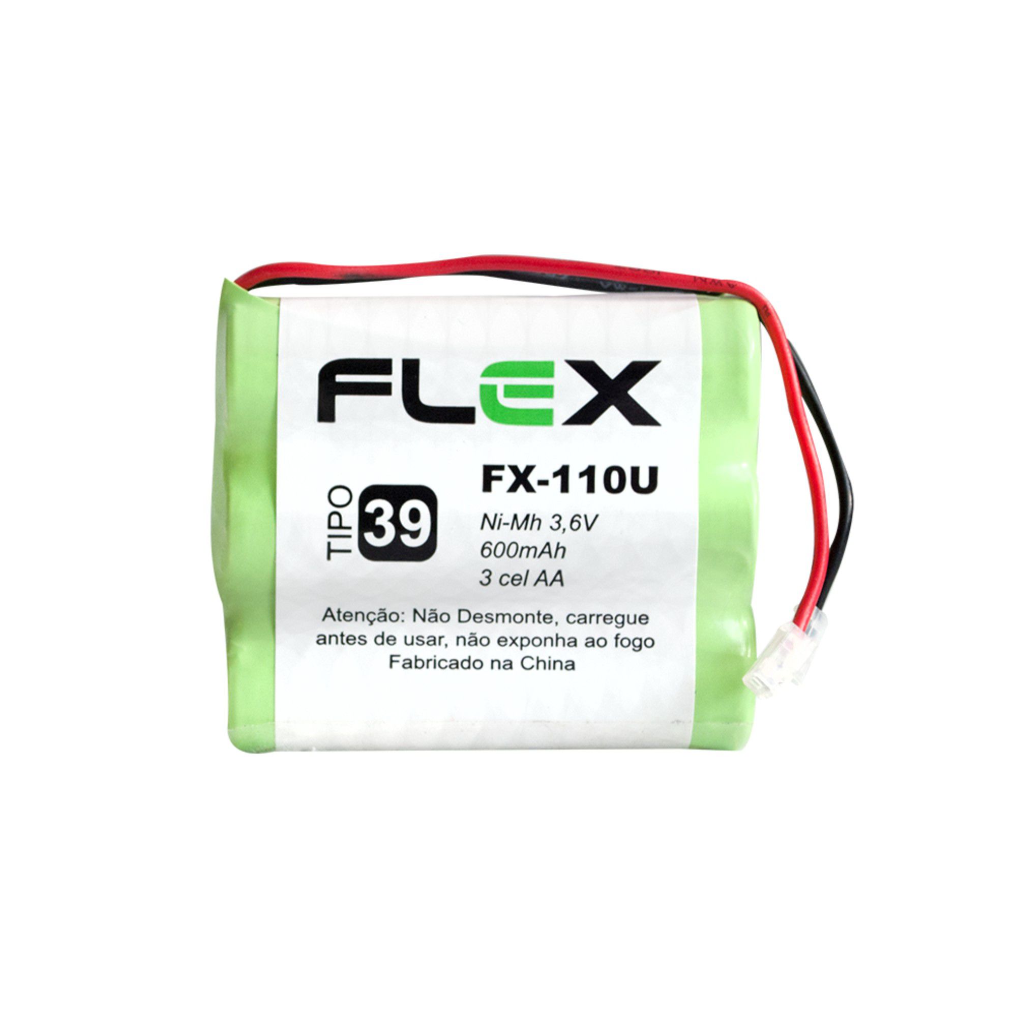 Bateria Telefone Sem Fio Ni-Cd 3.6v 600mah Fx-110u - Imagem 4
