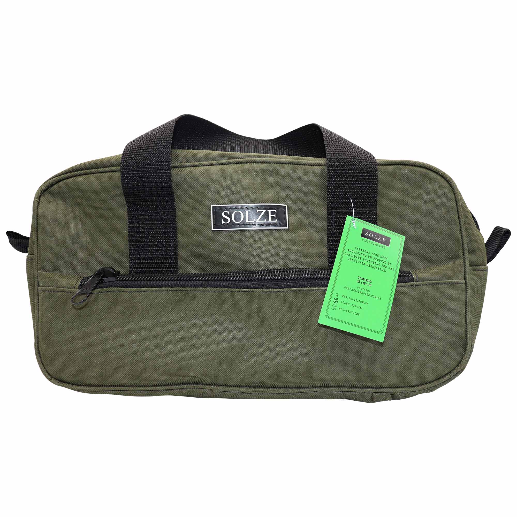 Bolsa Pequena Para Ferramentas Reforçada C/ Bolso e Alça Solze - Imagem 3