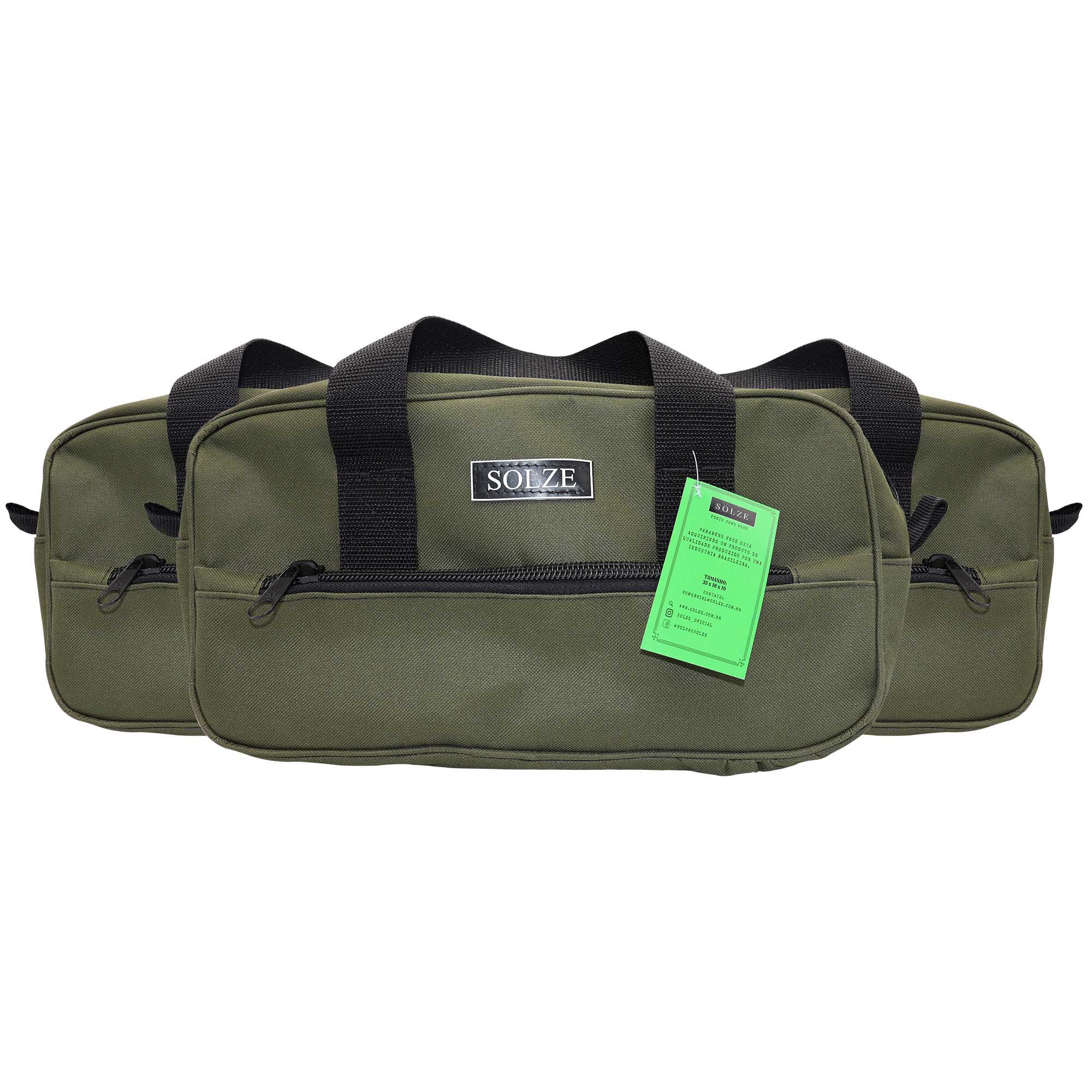 Bolsa Pequena Para Ferramentas Reforçada C/ Bolso e Alça Solze - Imagem 4