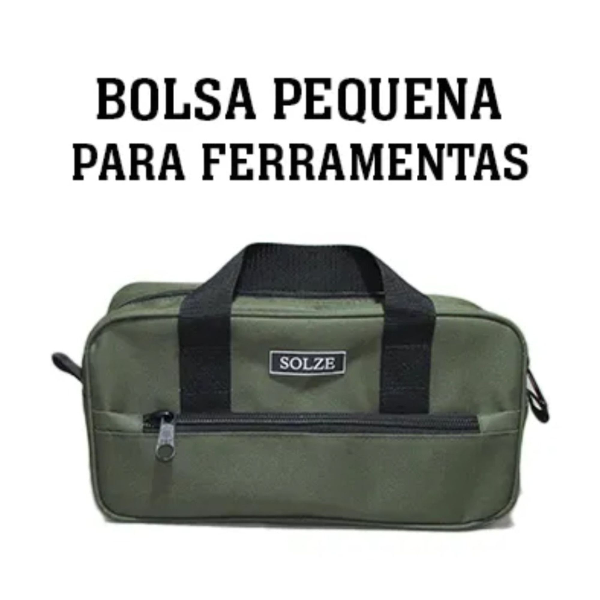 Bolsa Pequena Para Ferramentas Reforçada C/ Bolso e Alça Solze - Imagem 8