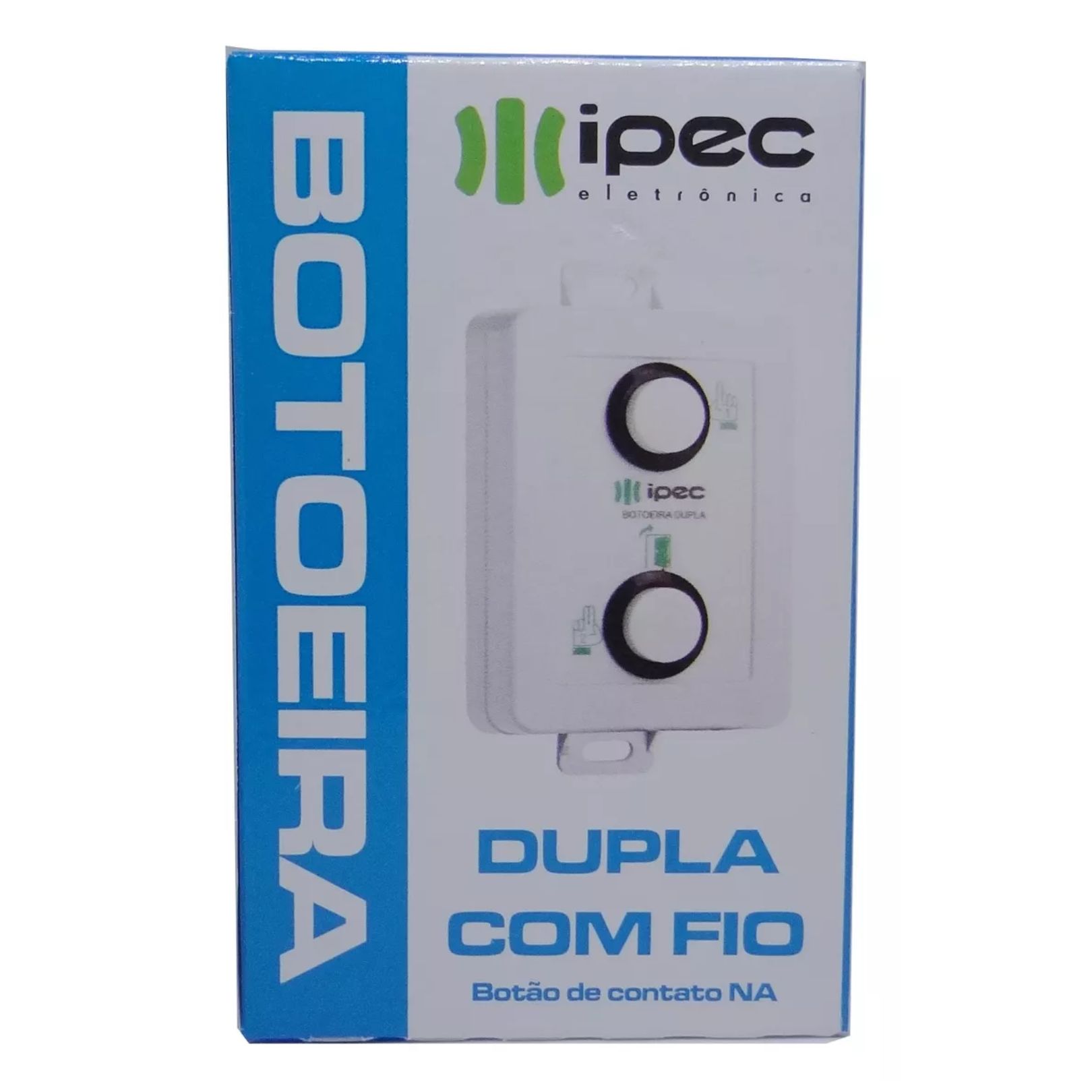 Botoeira Dupla C/ fio P/ Fechadura e Portão IPEC - Imagem 2