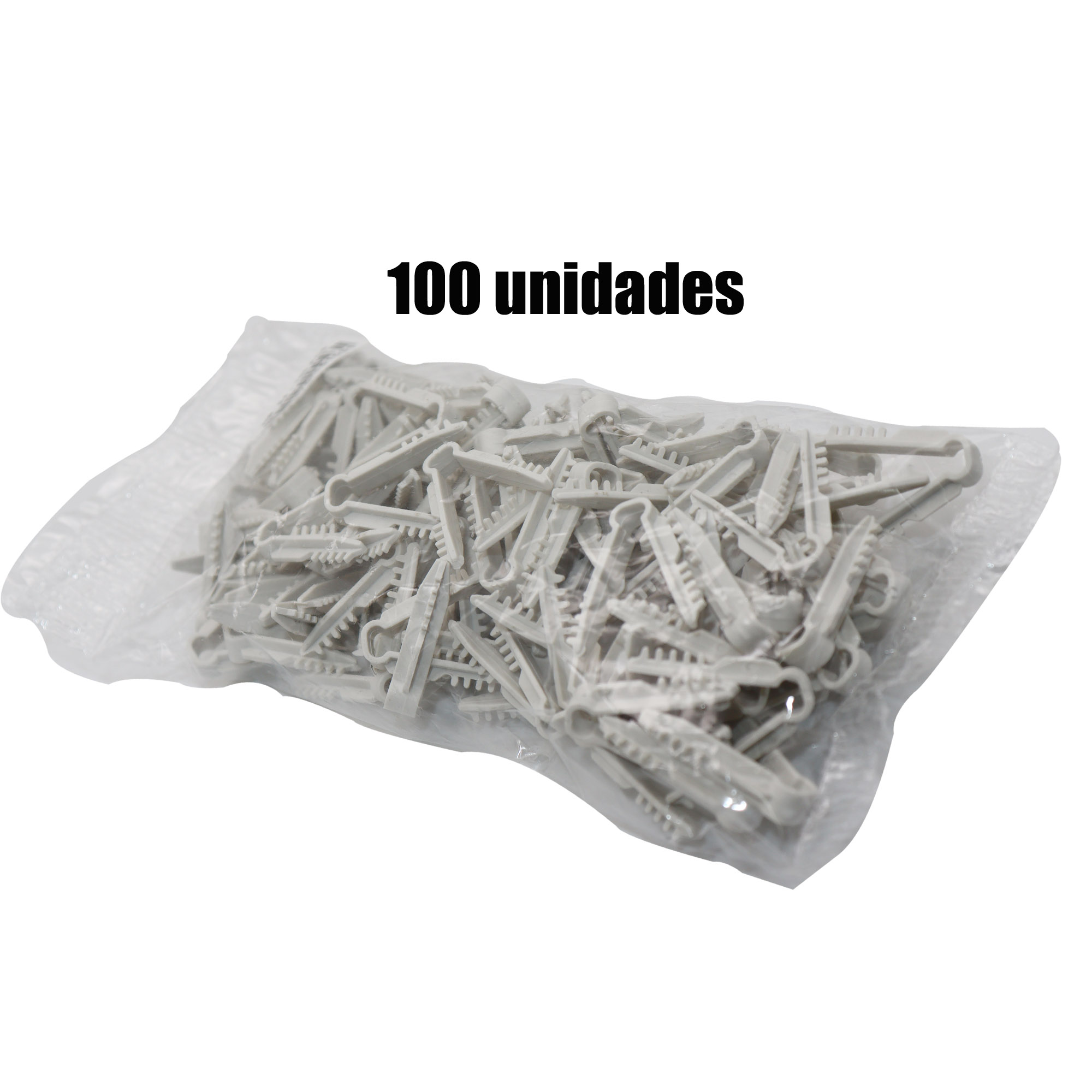 Bucha Clamps 4MM P/ Cabo Coaxial C/ 100 unidades - Imagem 2