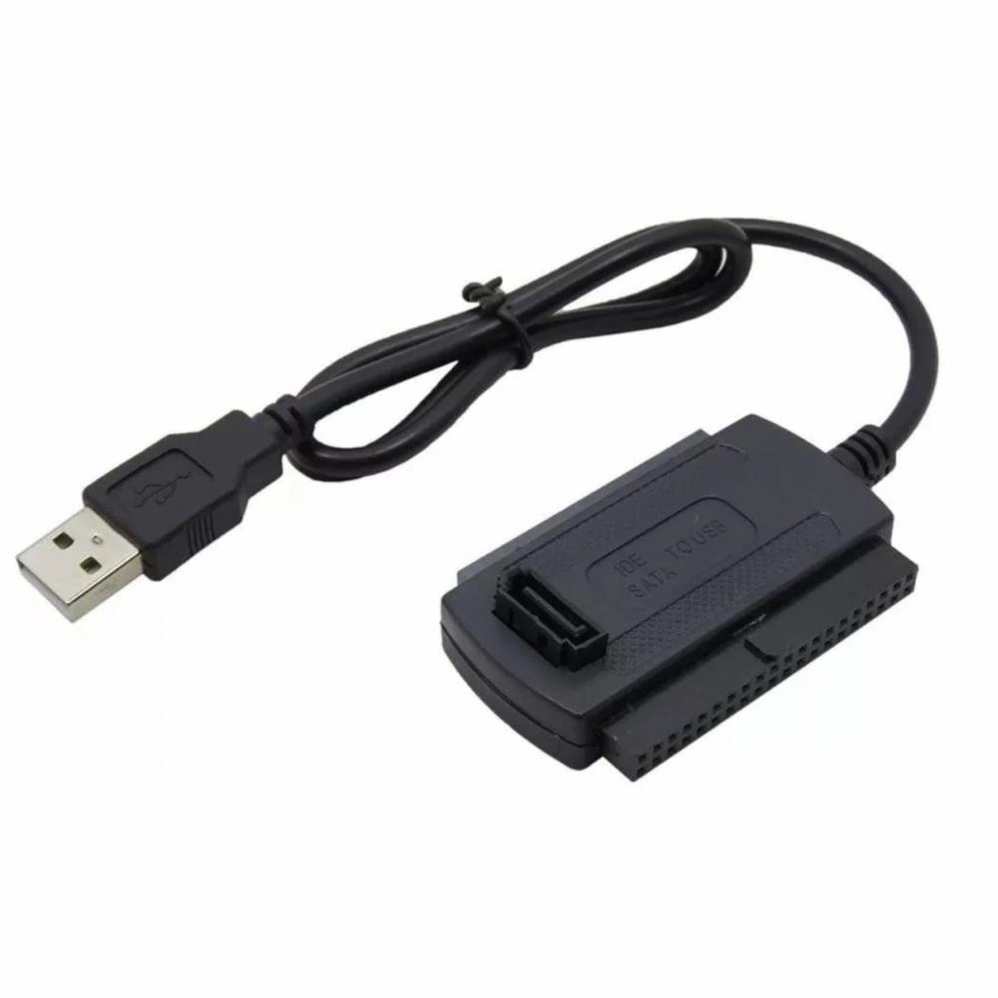 Cabo Adaptador USB 2.0 Hd Conversor P/ Ide Sata Fonte 3 Em 1 - Imagem 4