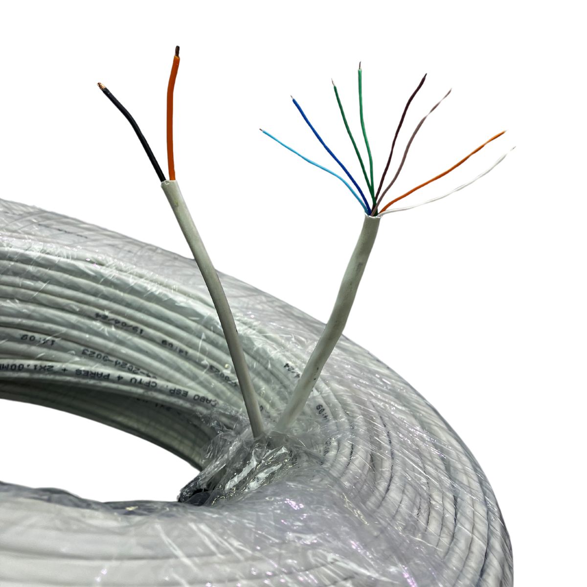 Cabo de Rede C/ Alimentação Sintel Multi Câmeras CFTV BRANCO 100m