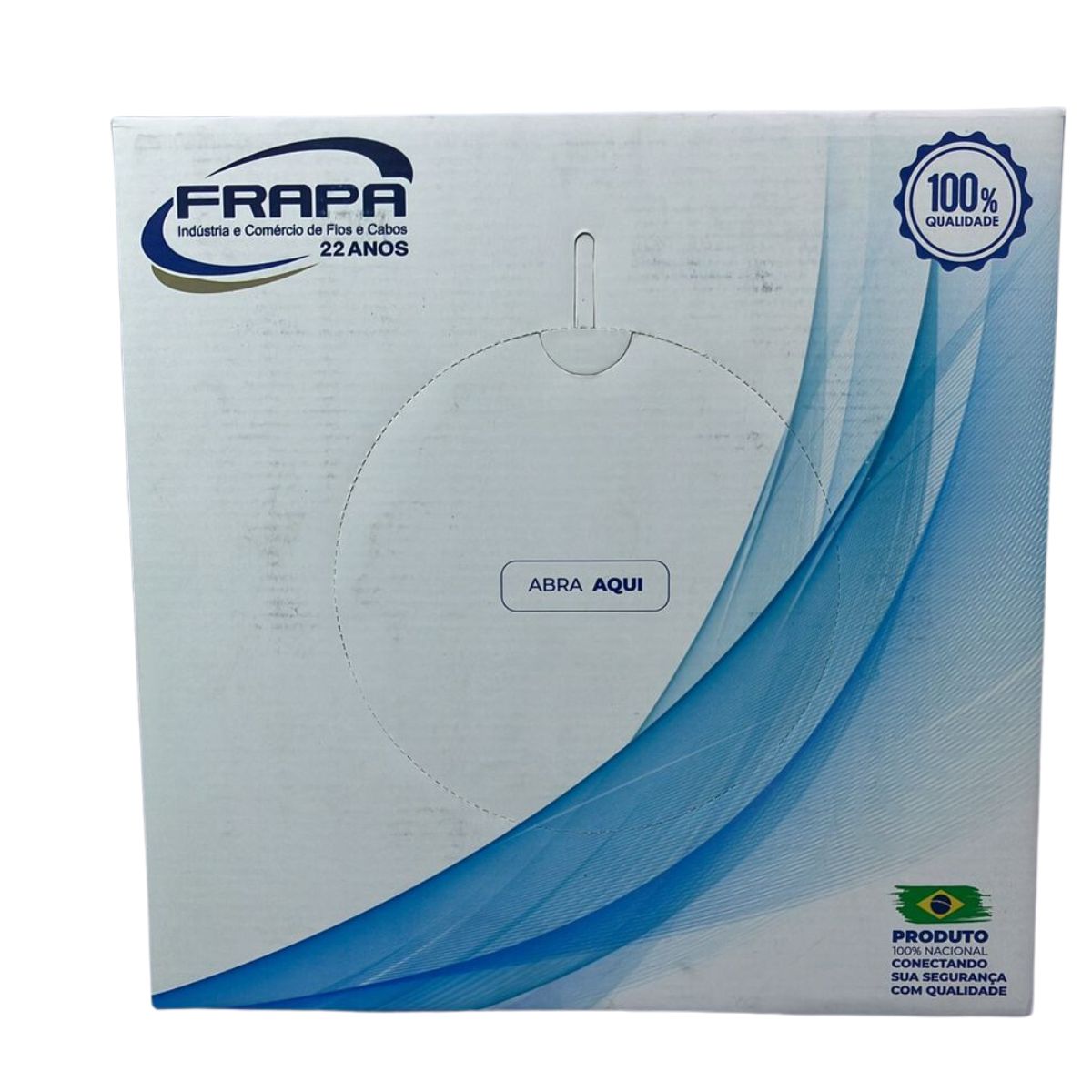 Cabo de Rede C/ Alimentação Multi Câmeras FRAPA CFTV Preto 100m - Imagem 3