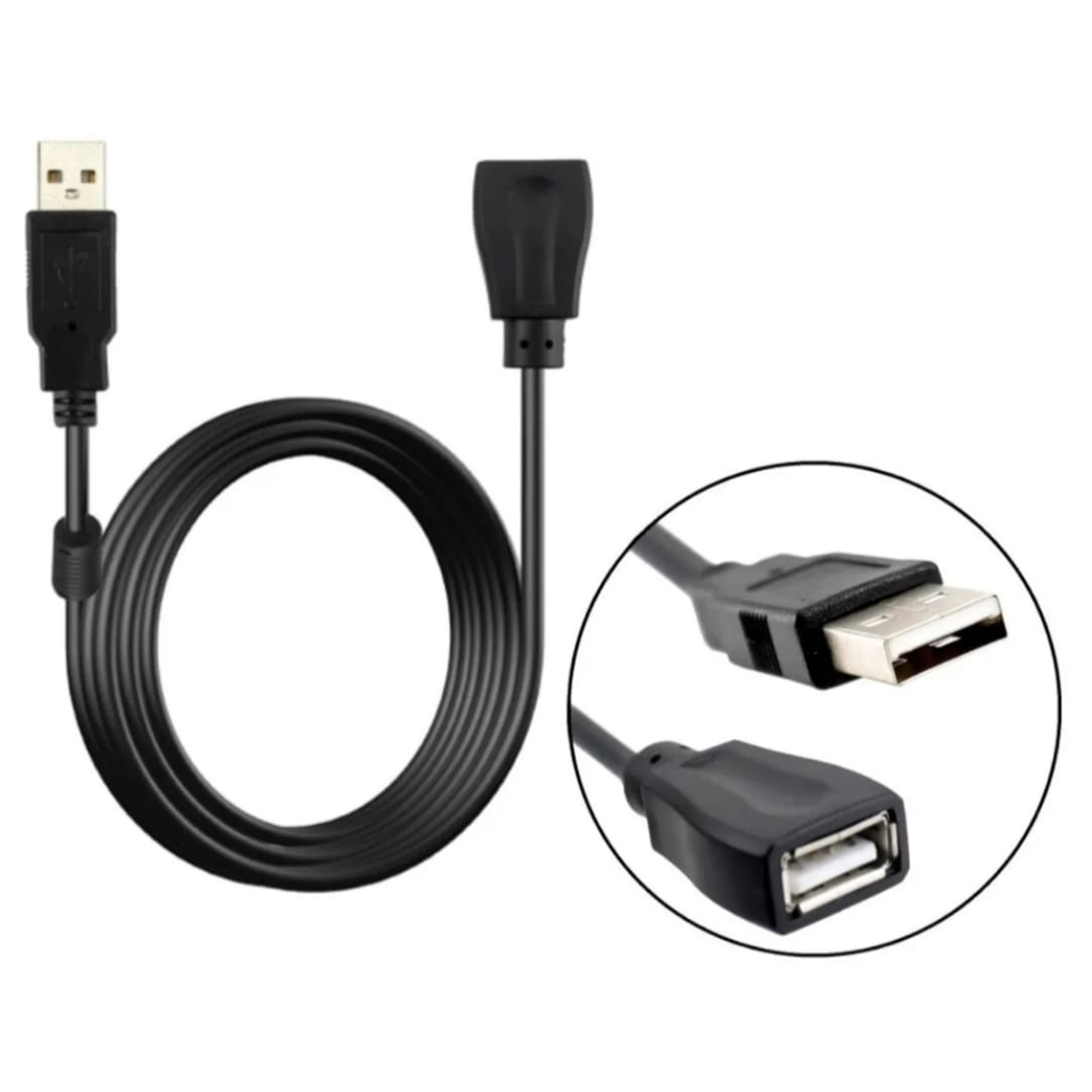 Cabo Extensor USB 2.0 1,5 Metros Macho x Femea - Imagem 3