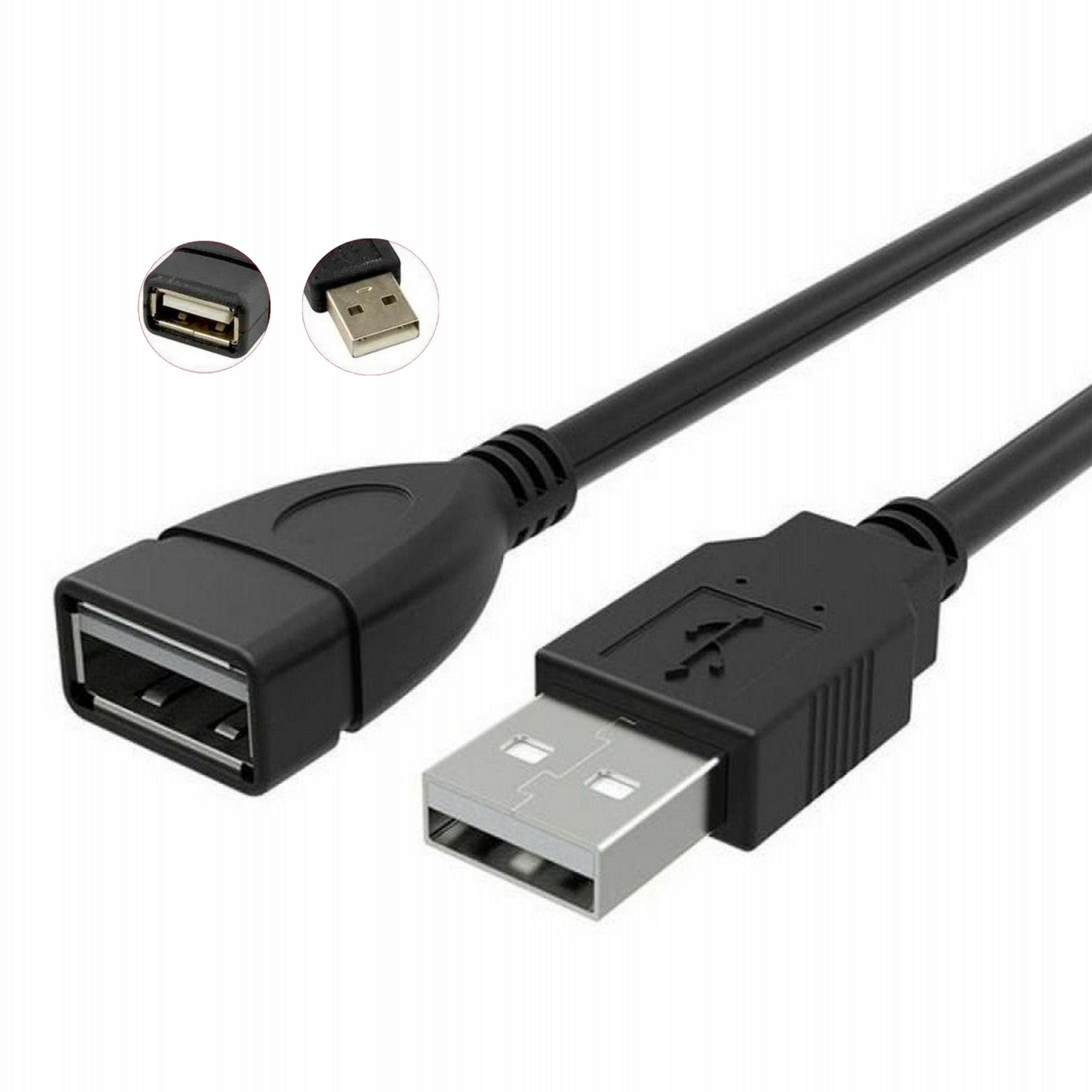 Cabo Extensor USB 2.0 1,5 Metros Macho x Femea - Imagem 6