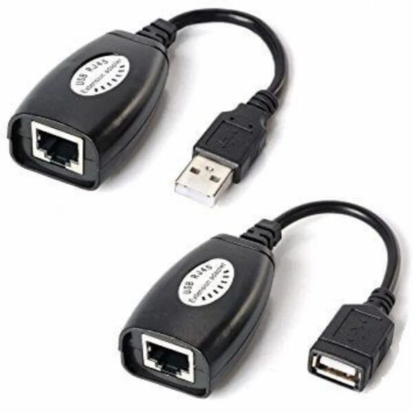 Cabo Extensor Usb 45 Metros Via Cabo De Rede Rj45 Cat5/Cat6 - Image 2
