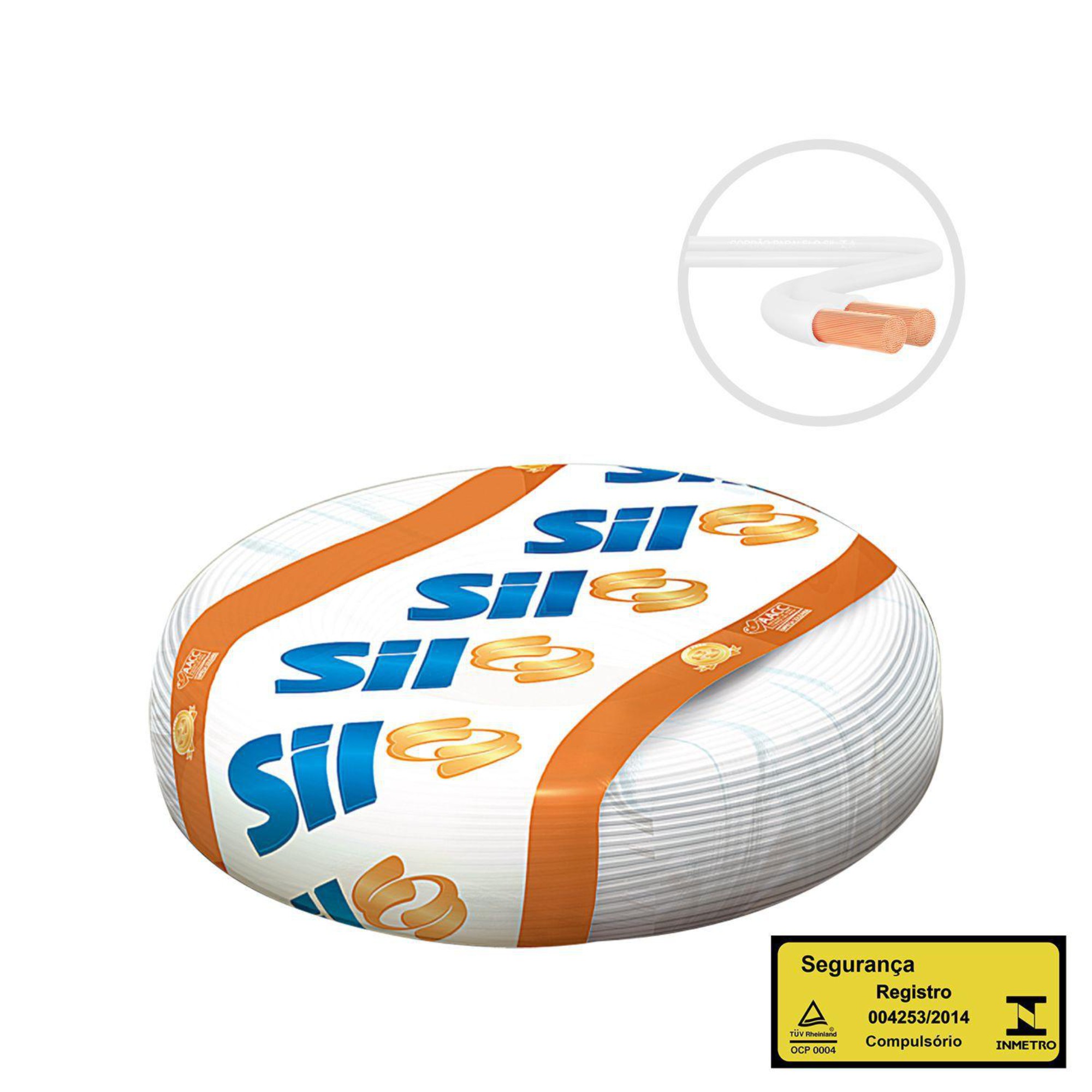 Cabo Fio Paralelo Elétrico Cobre 2x0,75mm Rolo Com 100m - Imagem 4