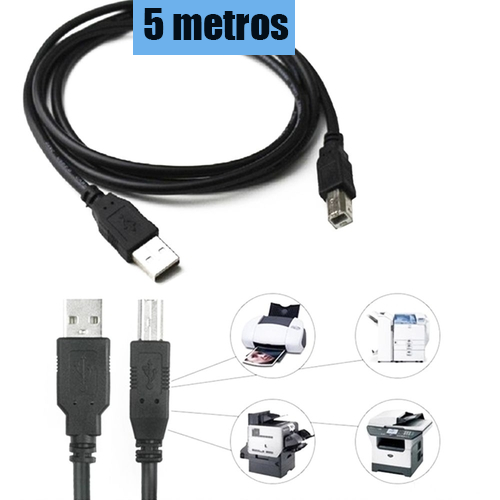Cabo Usb A/B Impressora Universal 5m - Image 3