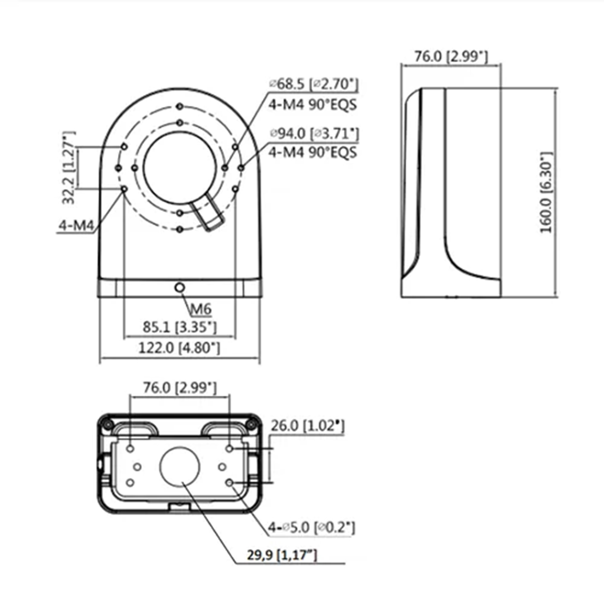 Caixa de passagem para câmeras de CFTV - VBOX 3000 D - Imagem 5