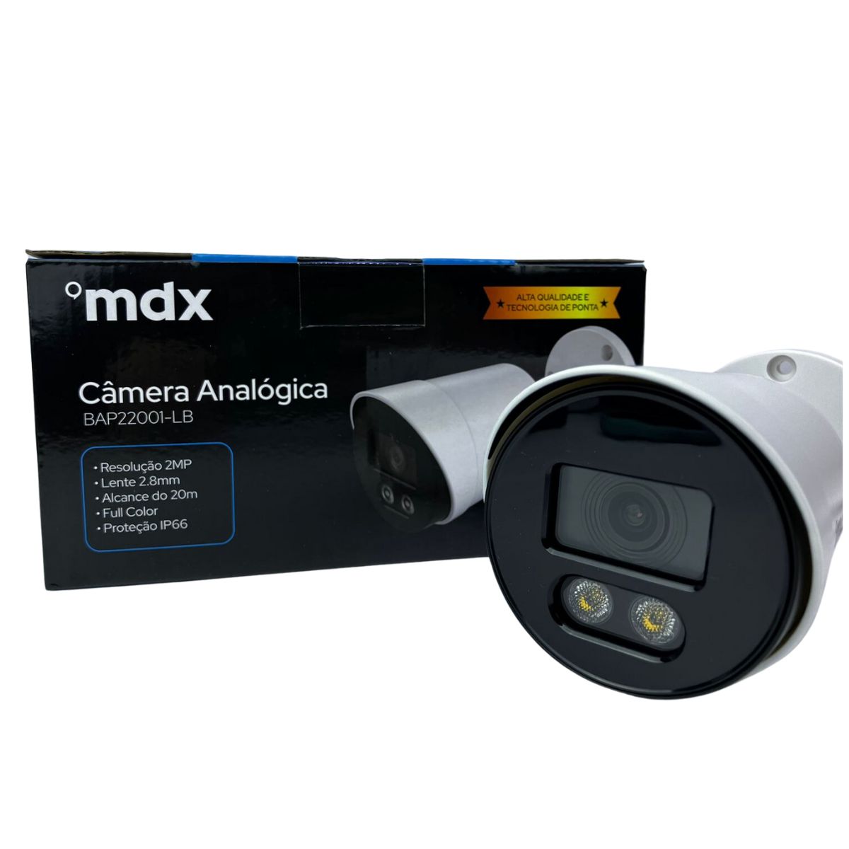 Câmera de Segurança Bullet Externa Full HD 1080p 2.8mm 20m Full Color Colorida Dia e Noite MDX BAP22001-LB - Imagem 3