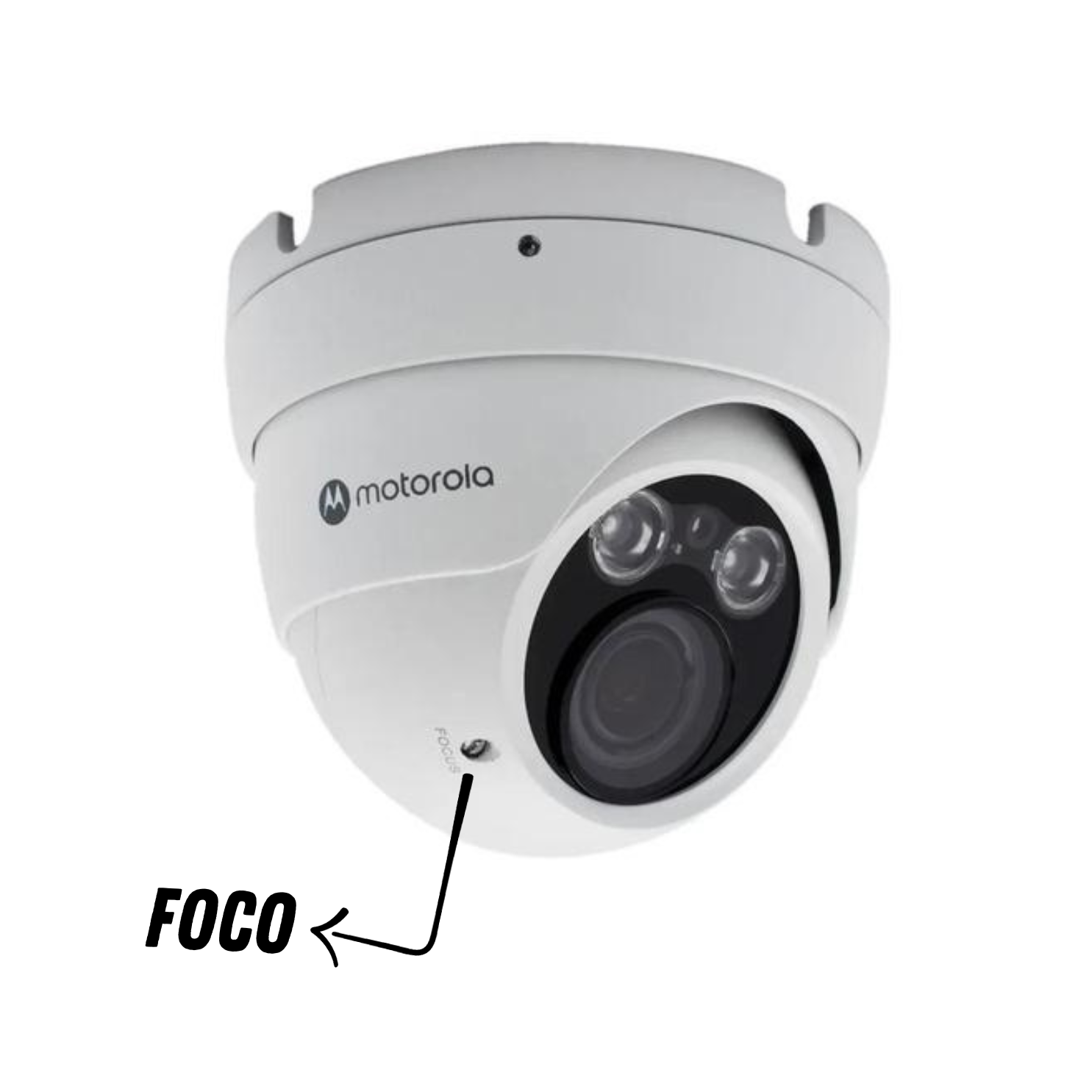 Câmera de Segurança Dome Externa Full HD 1080p Varifocal 2.8mm a 12mm 40m Motorola - Imagem 4