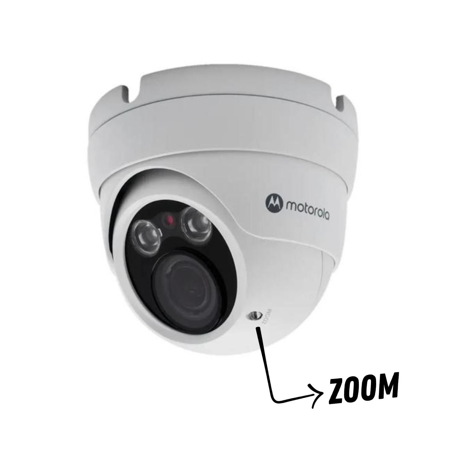 Câmera de Segurança Dome Externa Full HD 1080p Varifocal 2.8mm a 12mm 40m Motorola - Imagem 5