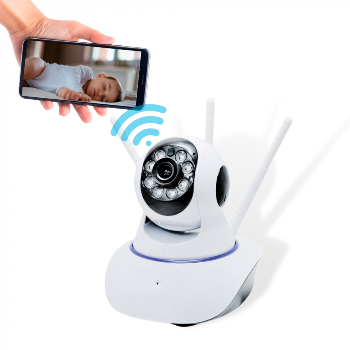 Câmera de segurança IP Zem 3 Antenas Wireless Visão Noturna - Imagem 5