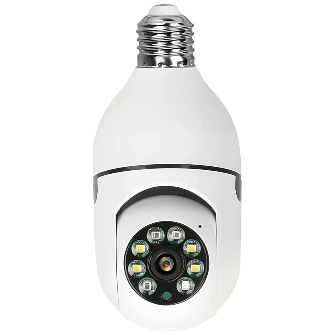 Câmera de segurança wi-fi Mini Speed Bocal E27 Wi-Fi PTZ Infravermelho