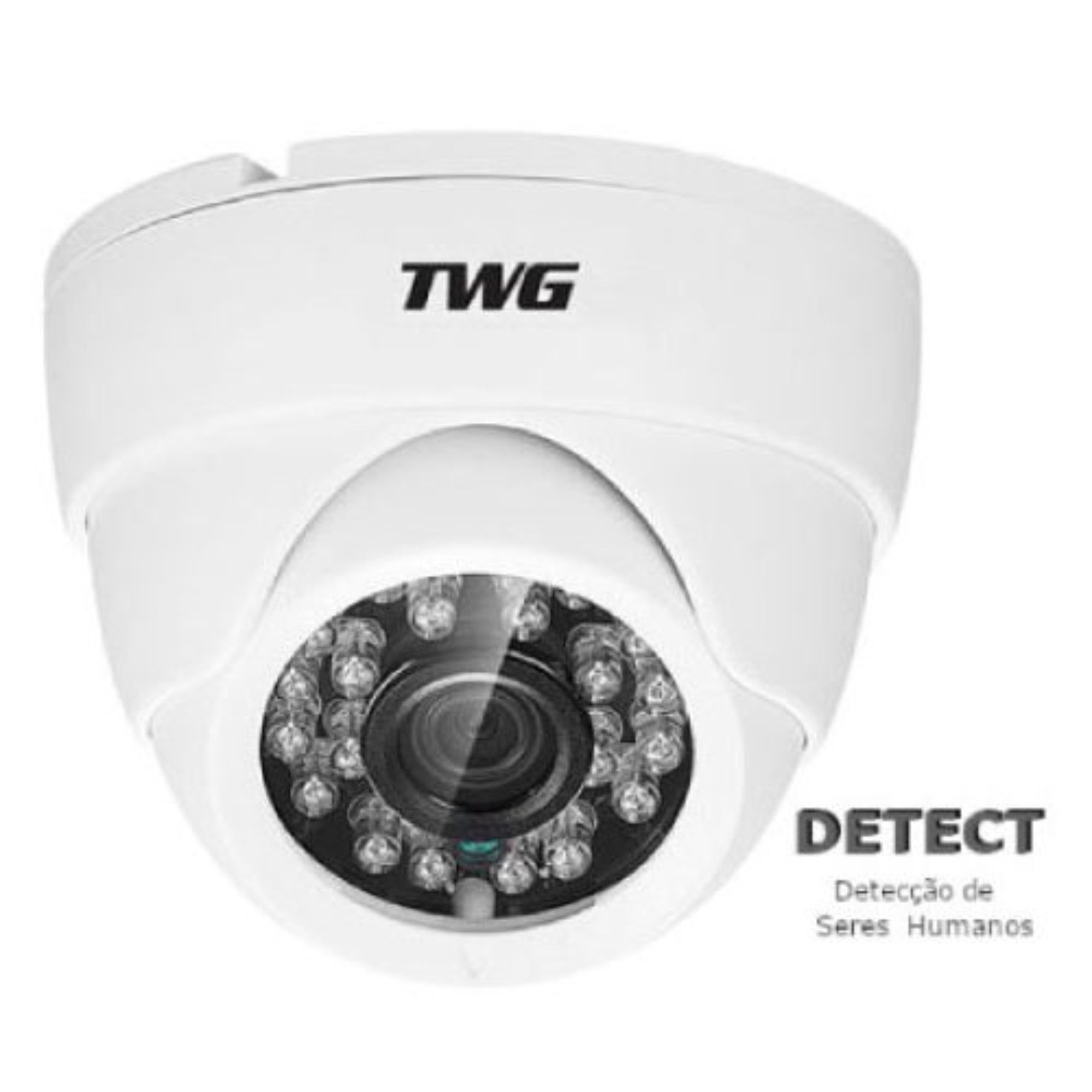 Câmera de Segurança Dome Interna 1080p HD 2mp 1/4 2.8mm TWG
