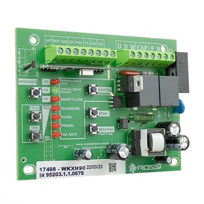 CENTRAL DE COMANDO PARA PORTÃO DESLIZANTE ROSSI WKXH90 - Imagem 2