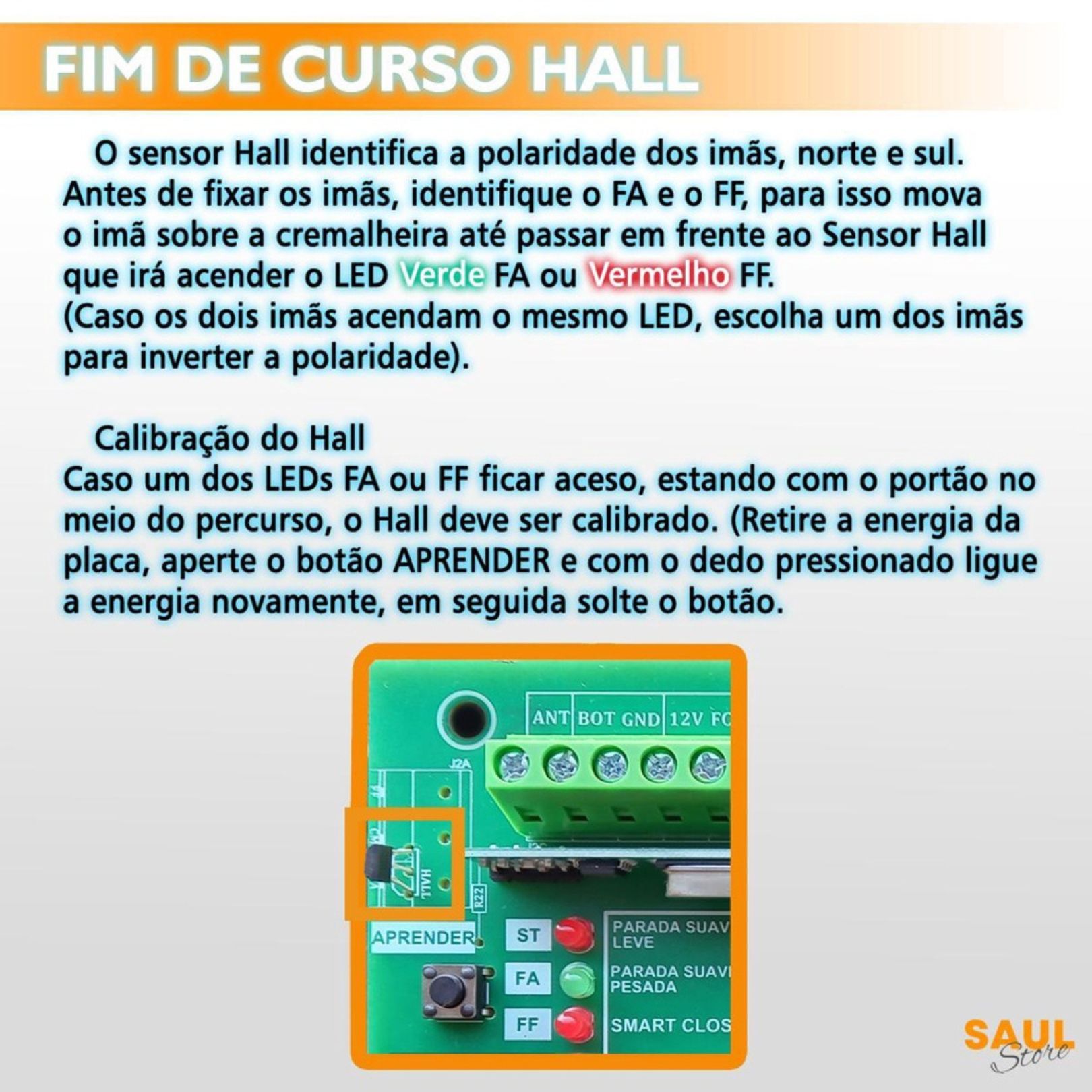 CENTRAL DE COMANDO PARA PORTÃO DESLIZANTE ROSSI WKXH90 - Imagem 6