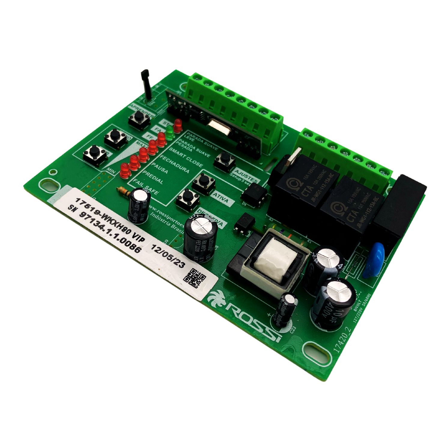 CENTRAL DE COMANDO PARA PORTÃO DESLIZANTE ROSSI WKXH90 VIP - Imagem 3