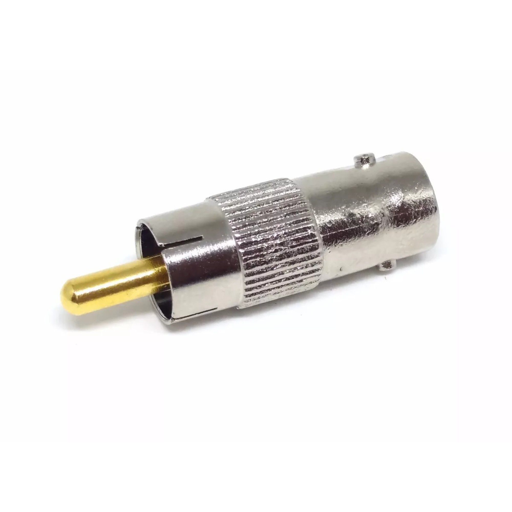 Conector Adaptador RCA Macho X BNC Fêmea C/ 5 Unidades
