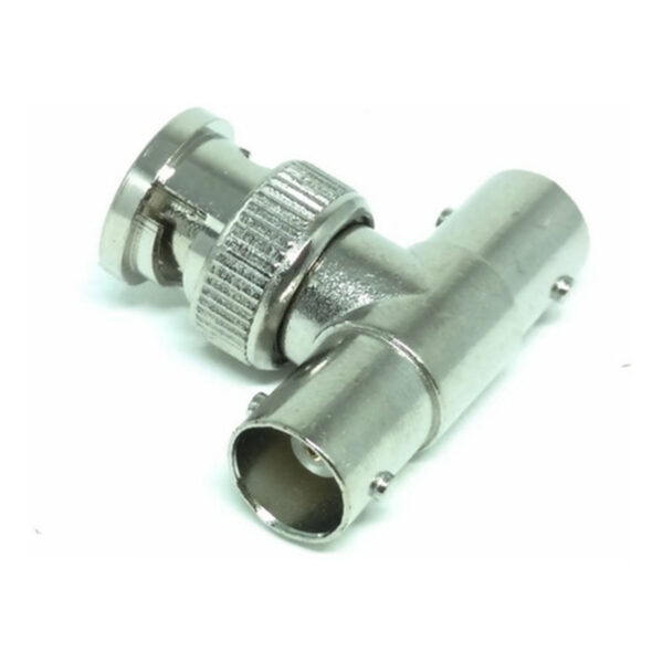 Conector Emenda BNC Tipo T 1 Macho X 2 Femeas
