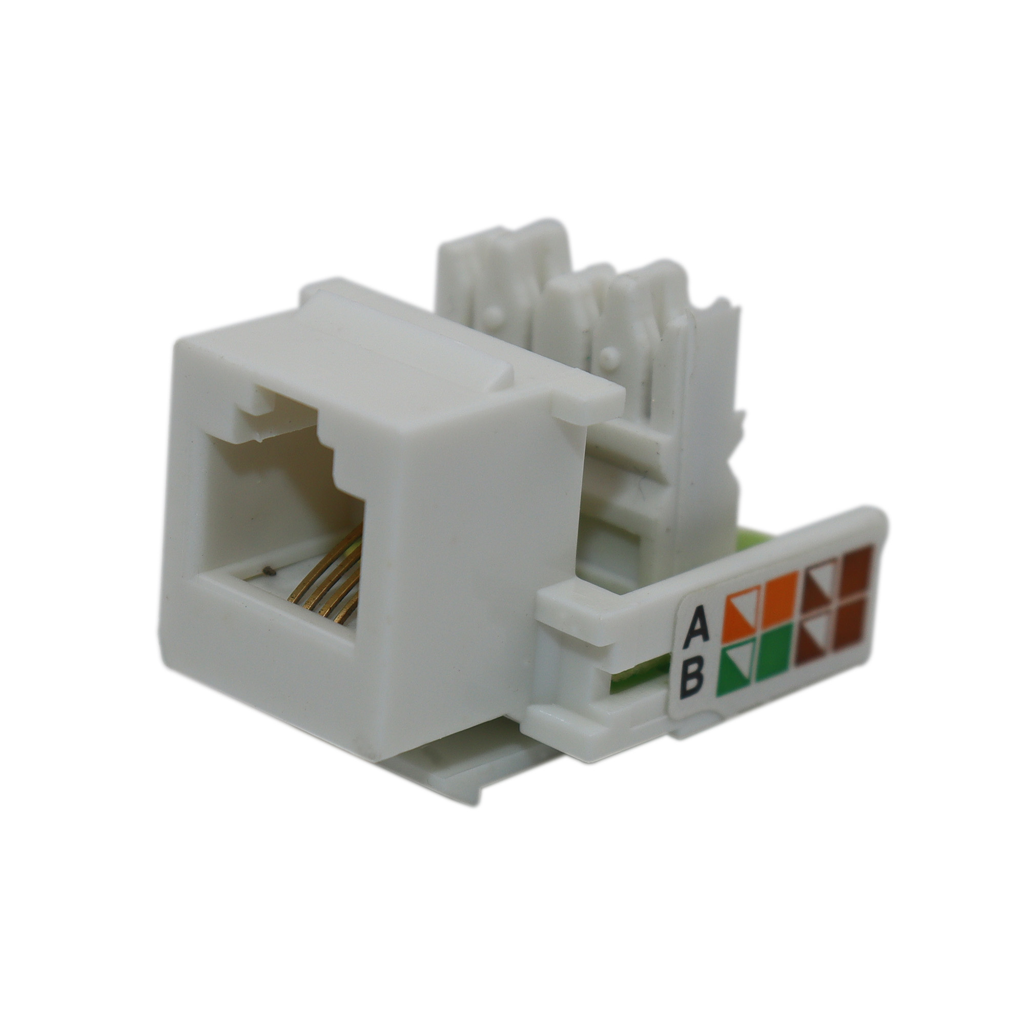 Conector Keystone Jack RJ11 Cat3 Fêmea