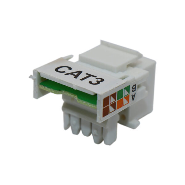 Conector Keystone Jack RJ11 Cat3 Fêmea - Image 3