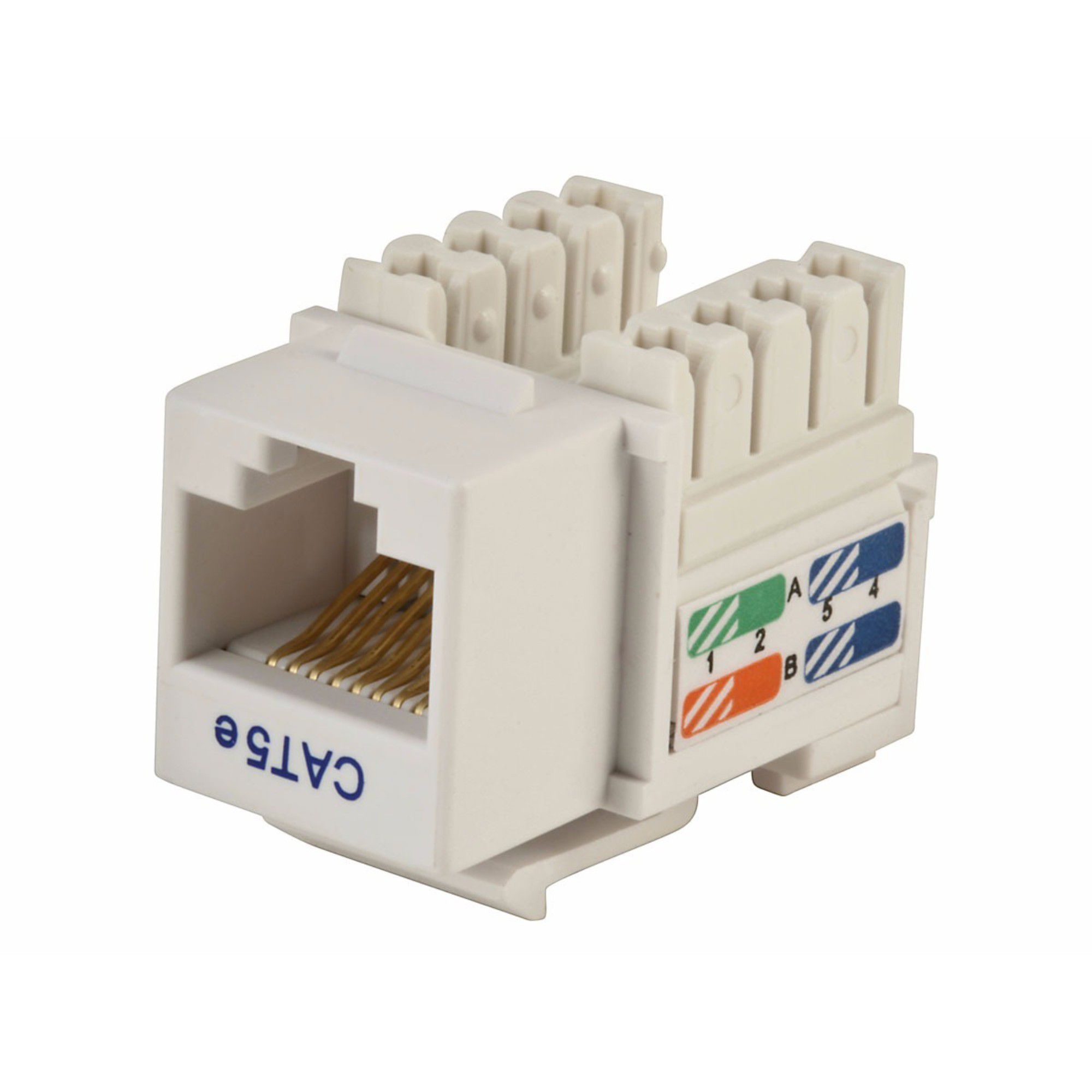 Conector Keystone Jack RJ45 Cat5e Fêmea C/ 2 Unidades - Imagem 2