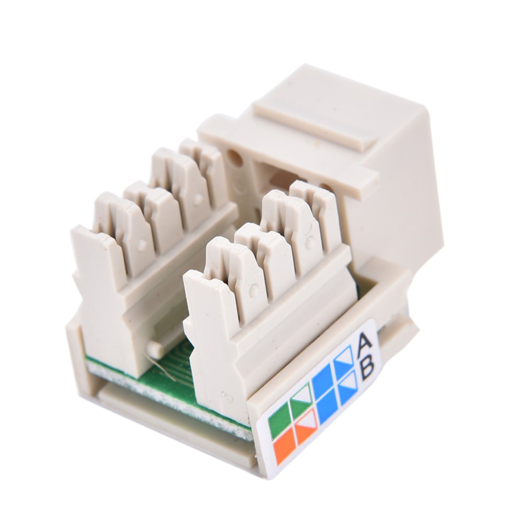 Conector Keystone Jack RJ45 Cat5e Fêmea C/ 2 Unidades - Imagem 3