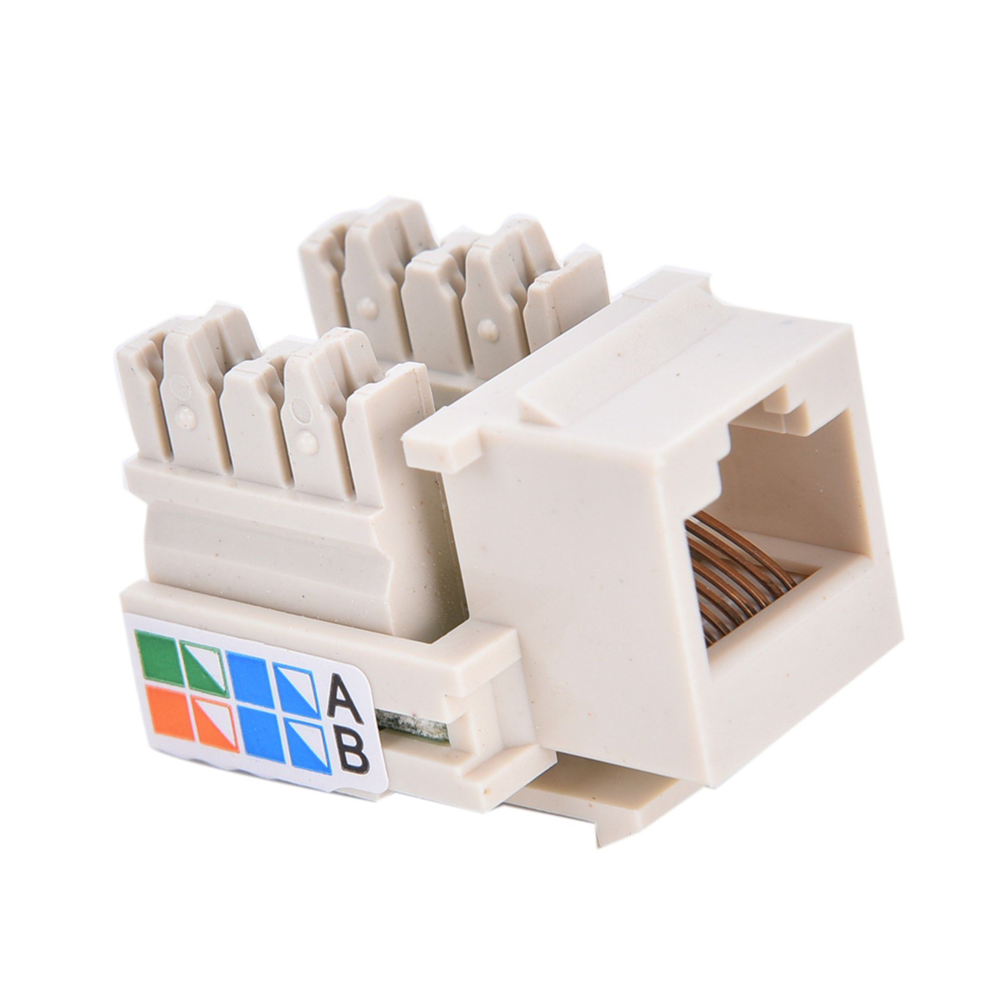 Conector Keystone Jack RJ45 Cat5e Fêmea C/ 2 Unidades - Imagem 4