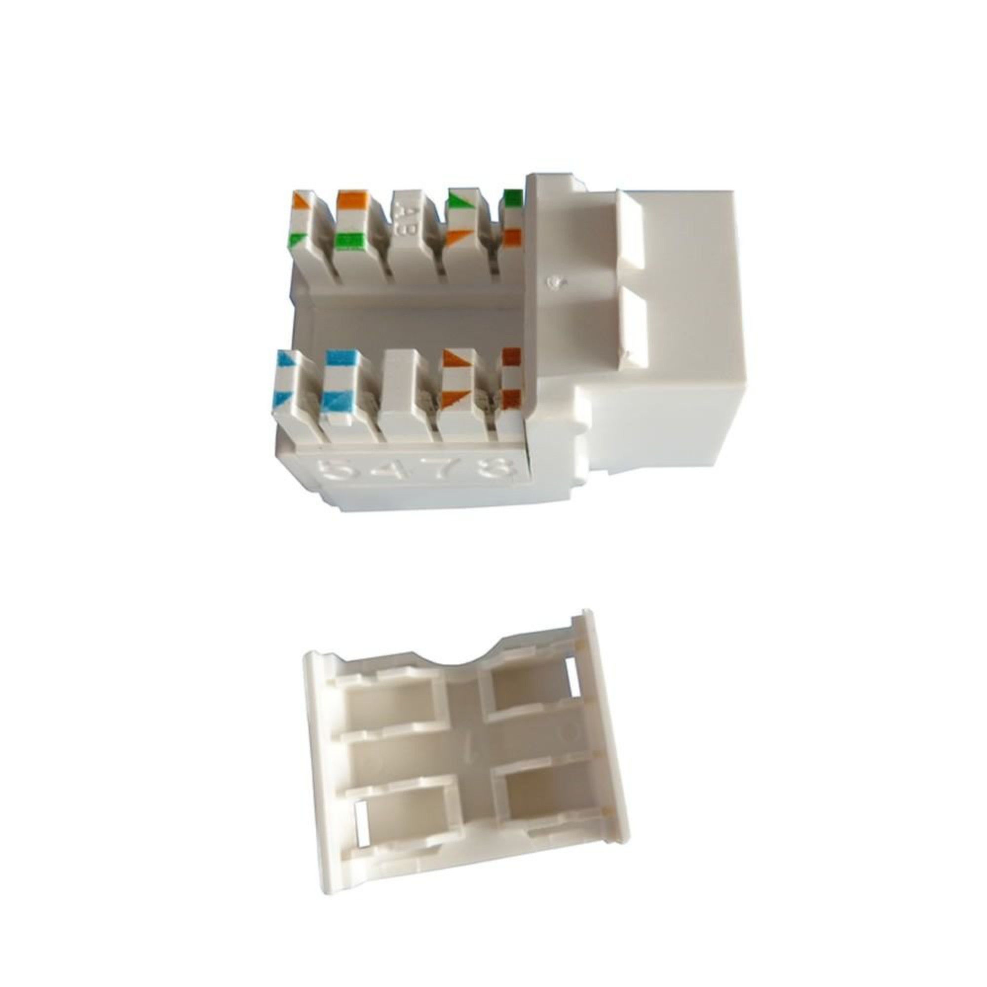 Conector Keystone Jack RJ45 Cat5e Fêmea C/ 2 Unidades - Imagem 5