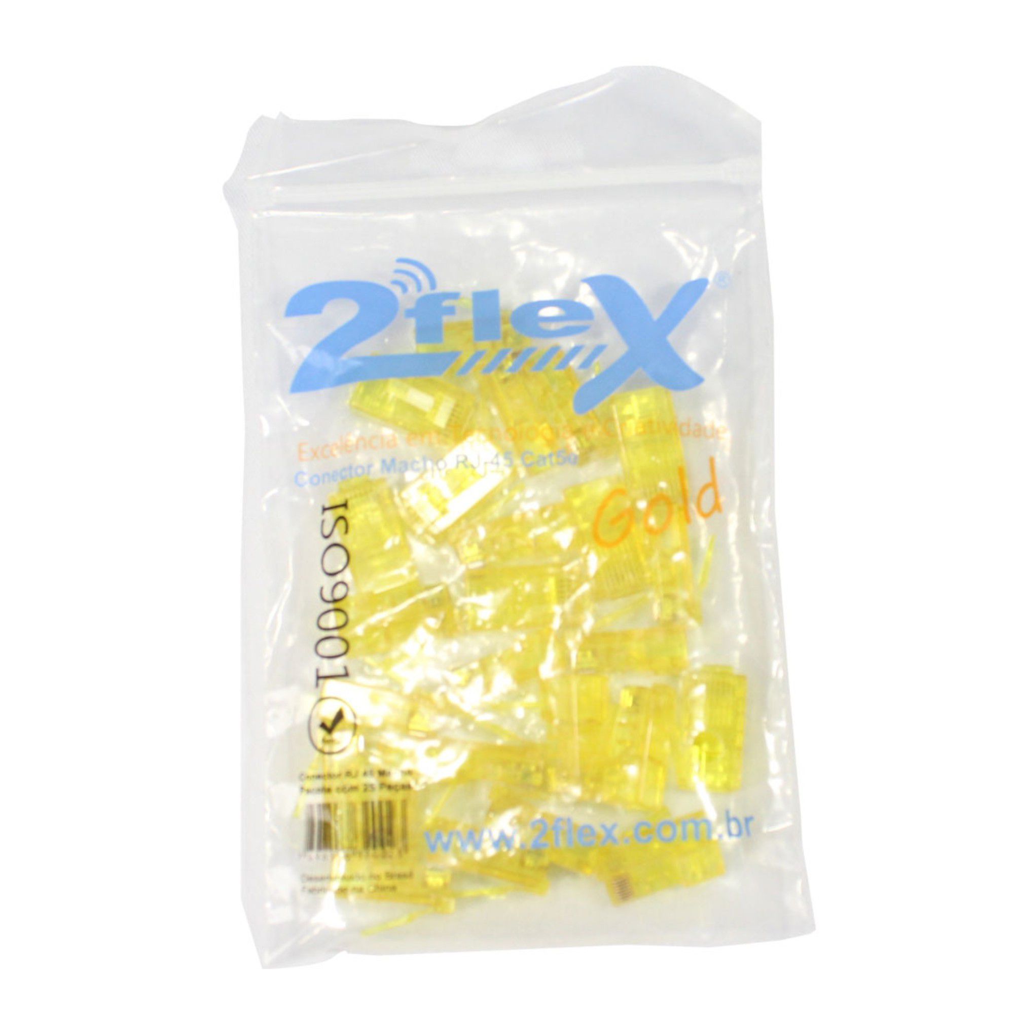 Conector RJ45 Gold 2Flex C/ 10 unidades - Imagem 5