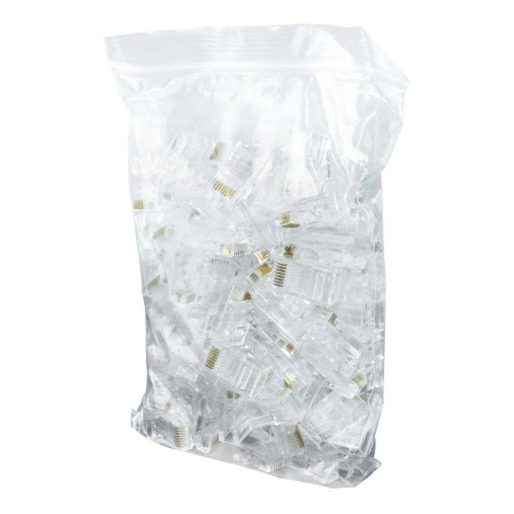 Conector RJ45 Macho Cat5e Para Cabo De Rede Vazado - Imagem 8