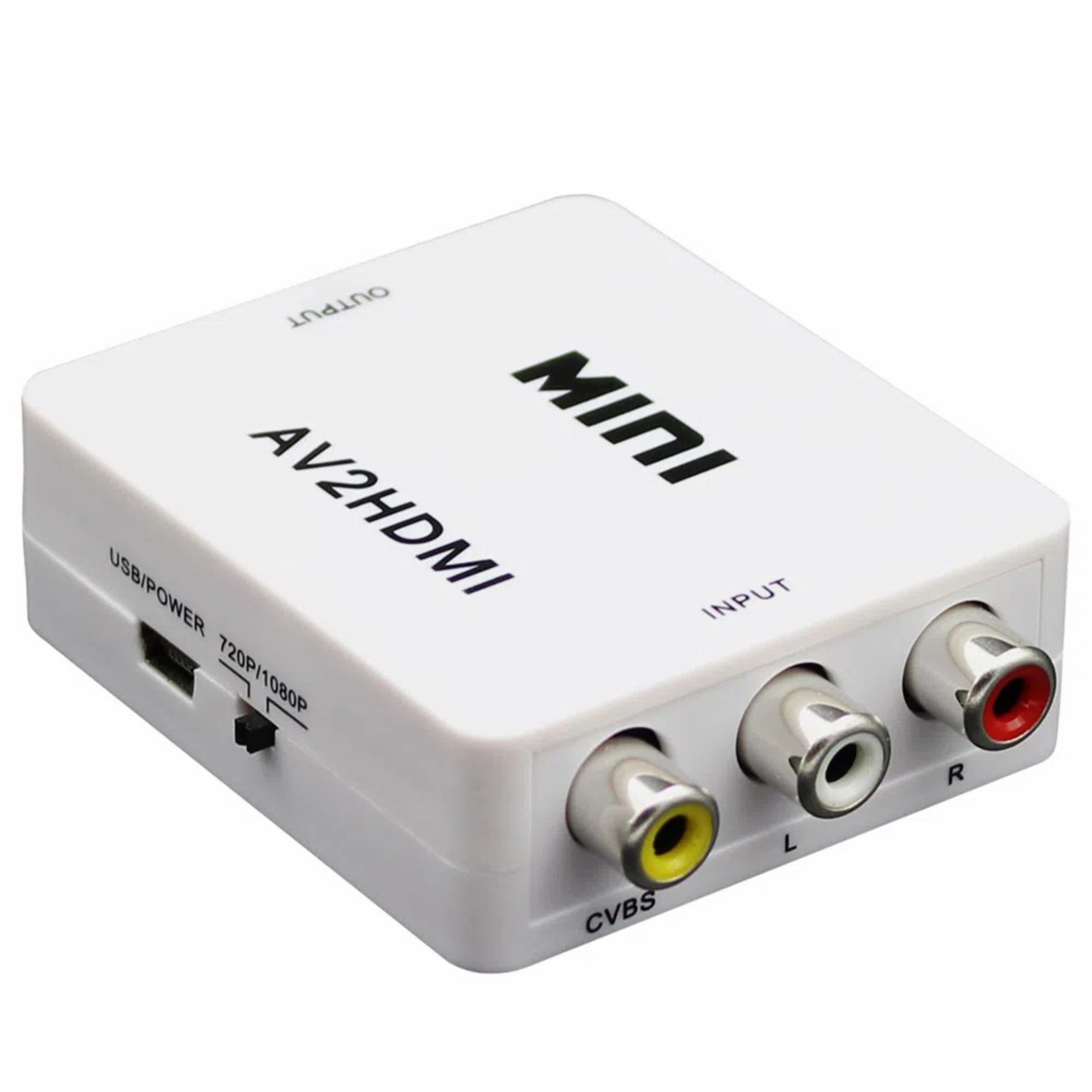 Adaptador Conversor Av Rca Para Hdmi Hardware Full Hd 1080p - Imagem 6