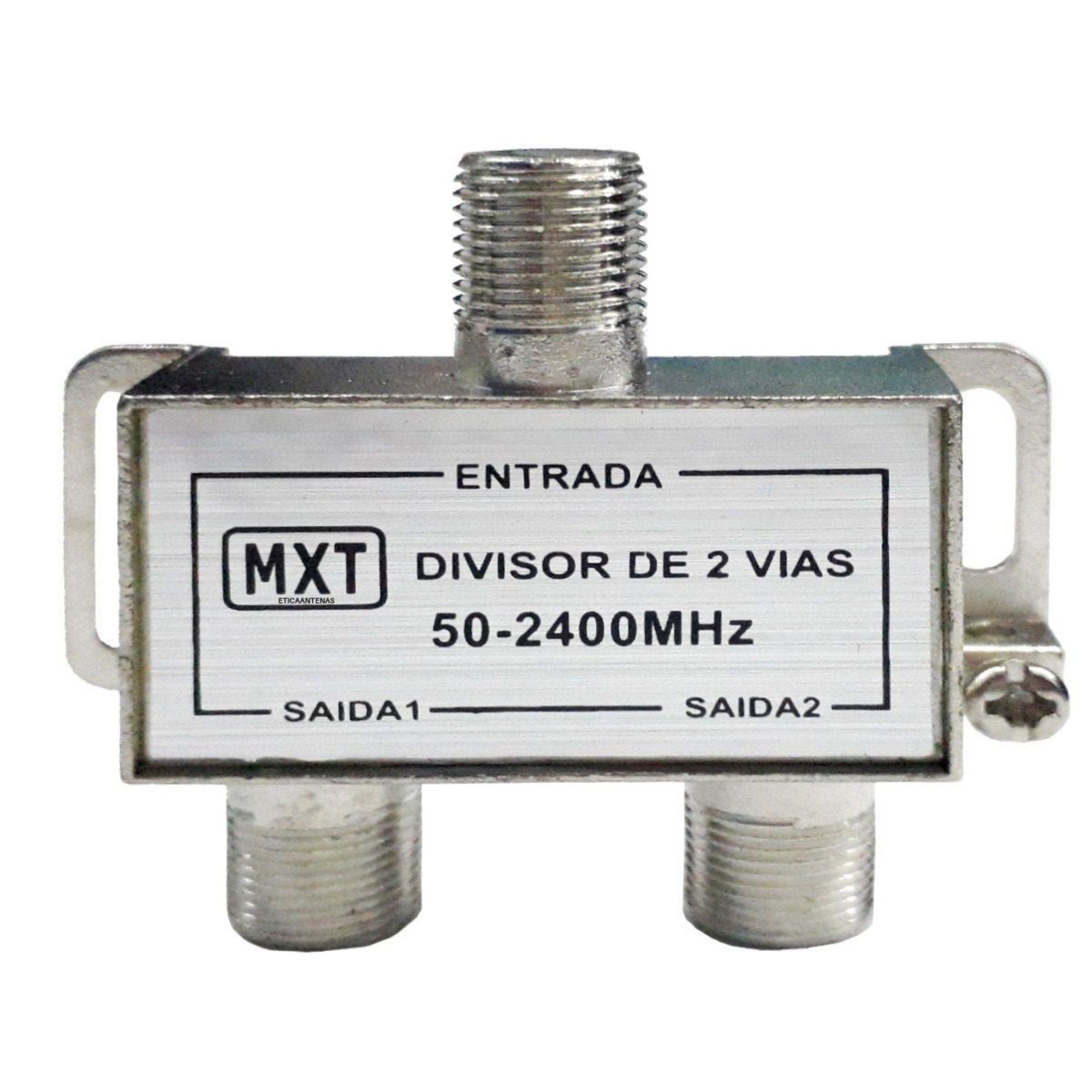 Divisor De Antena 1 X 2 5.100MHz Para Cabo Coaxial C/ 2 Unidades - Imagem 2