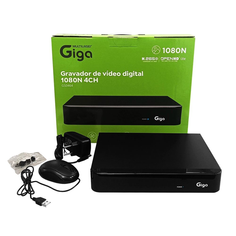 DVR 4 Canais 1080N Lite Giga Security