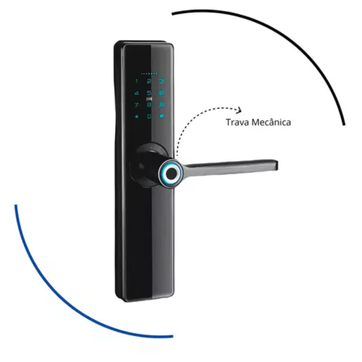 Fechadura Eletrônica Tw-4020 Fe - Biometria, Senha E Chave - Imagem 2