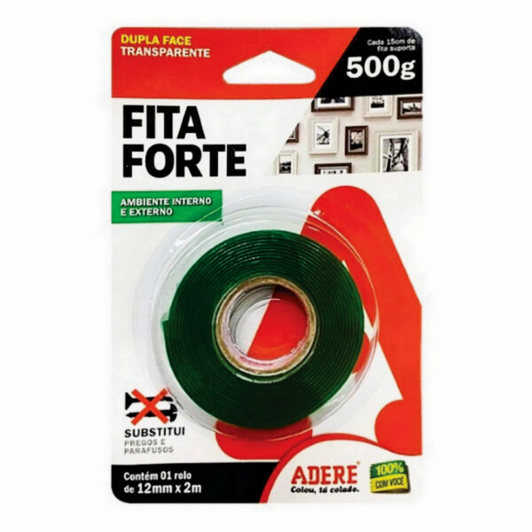 Fita Dupla Face Fita Forte 500g 12mm X 2m - Image 2