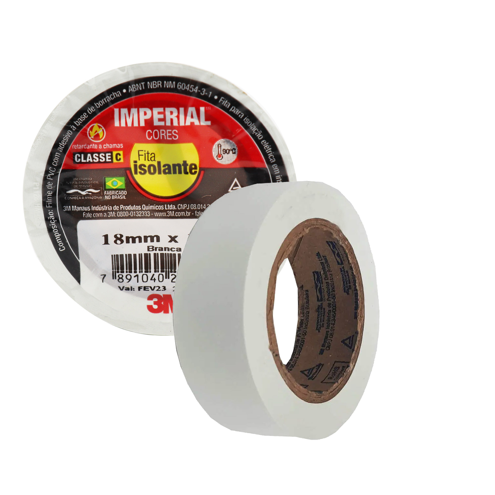 Fita Isolante Antichamas 10 Metros Branca - Imagem 2