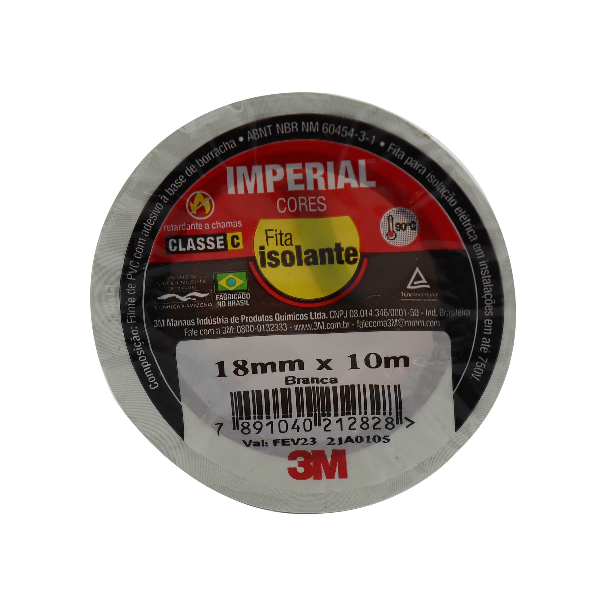 Fita Isolante Antichamas 10 Metros Branca - Imagem 3
