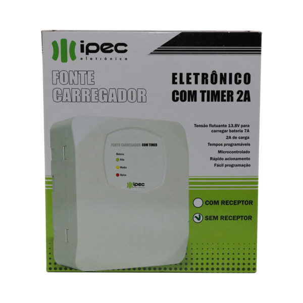 Fonte Carregador Ipec Fechadura Eletromagnética Com Timer 2a - Imagem 6