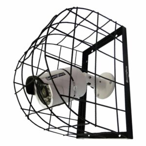 Grade Proteção Formato Oval P/ De Câmera De Segurança Preto