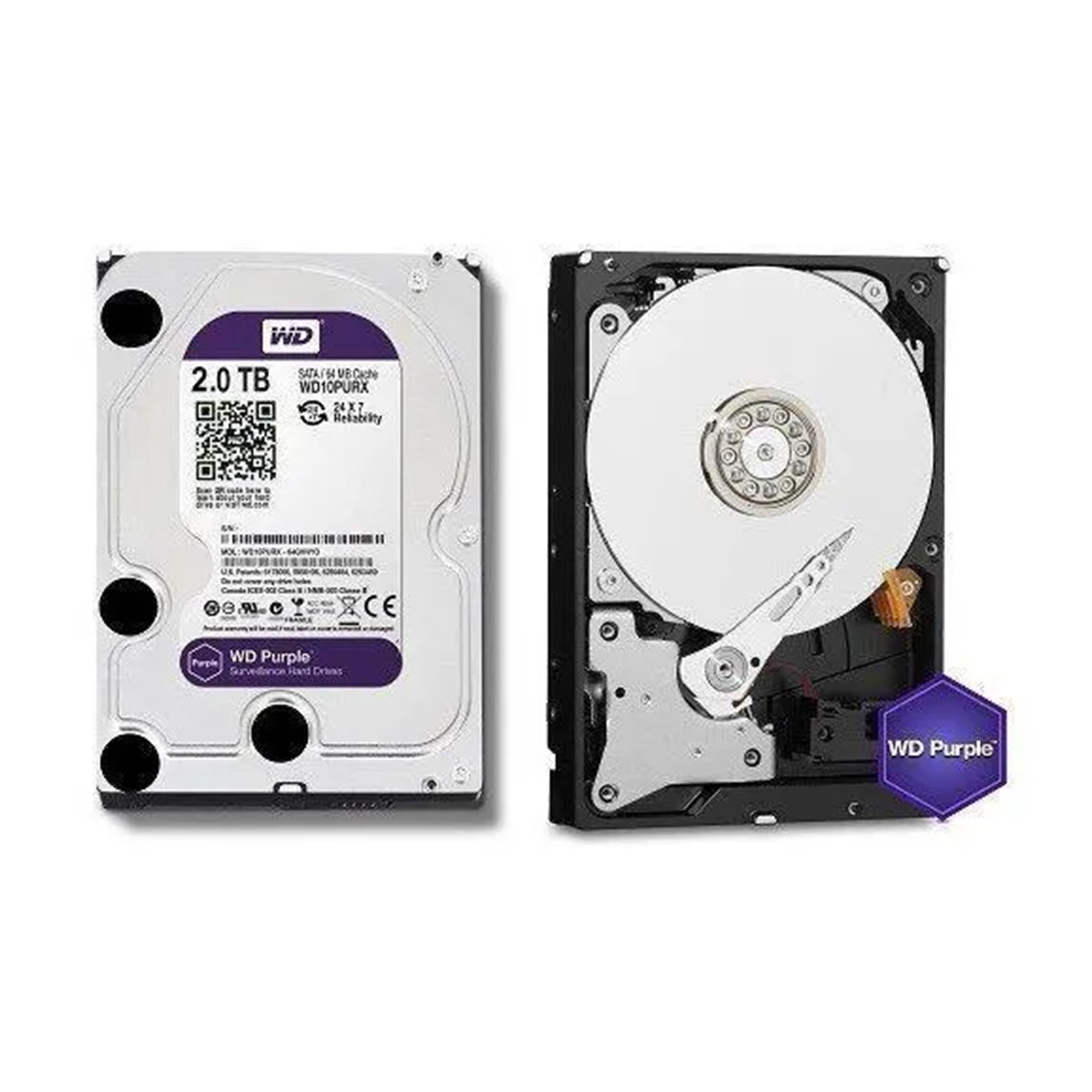 HD 2TB Interno 3.5" SATA WD Purple Surveillance - Imagem 3