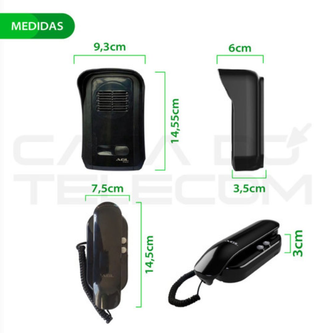 Interfone P10-x Wifi Agl Porteiro Eletrônico Residencial - Imagem 5