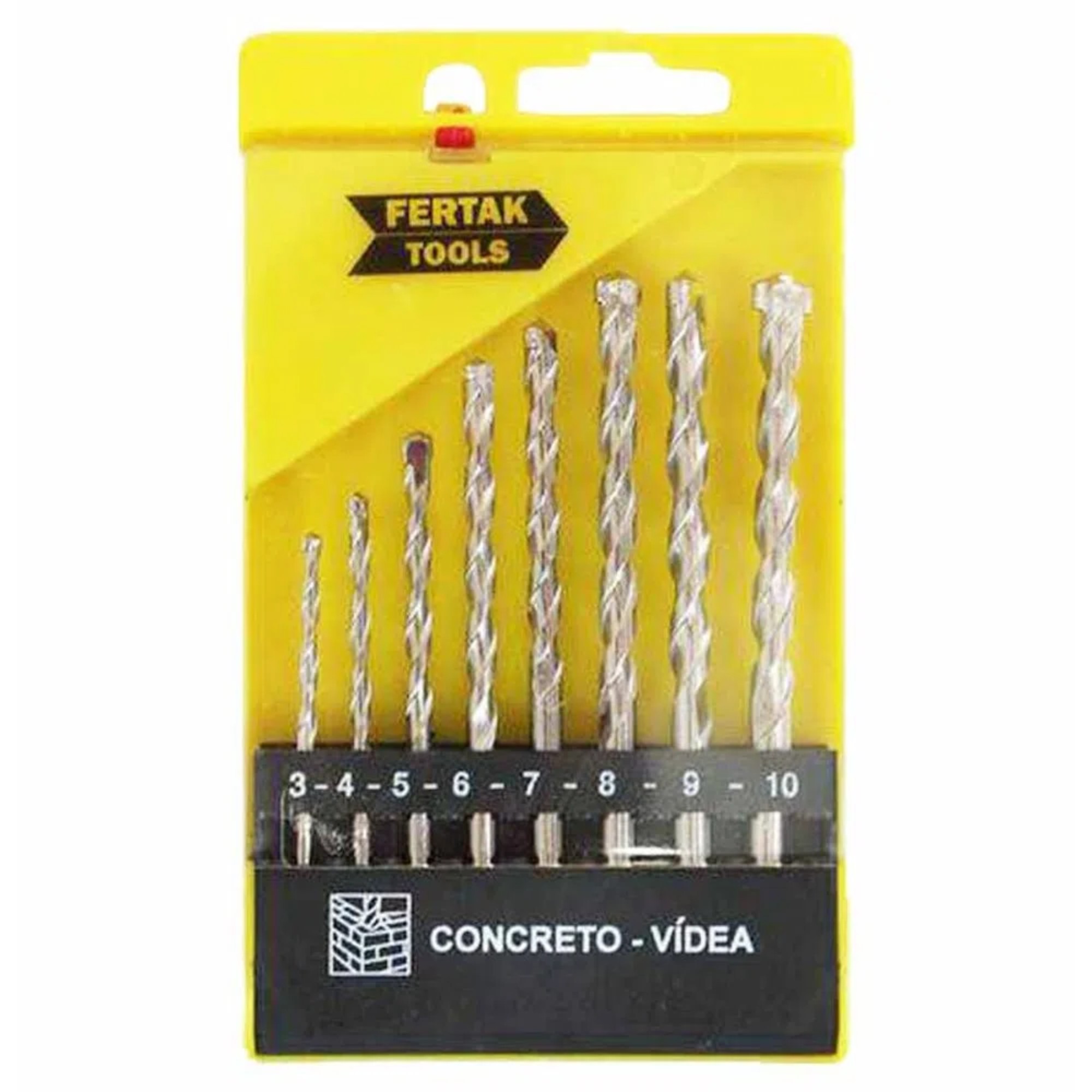 Jogo de Broca Vídea Para Concreto 8 Peças - Imagem 2